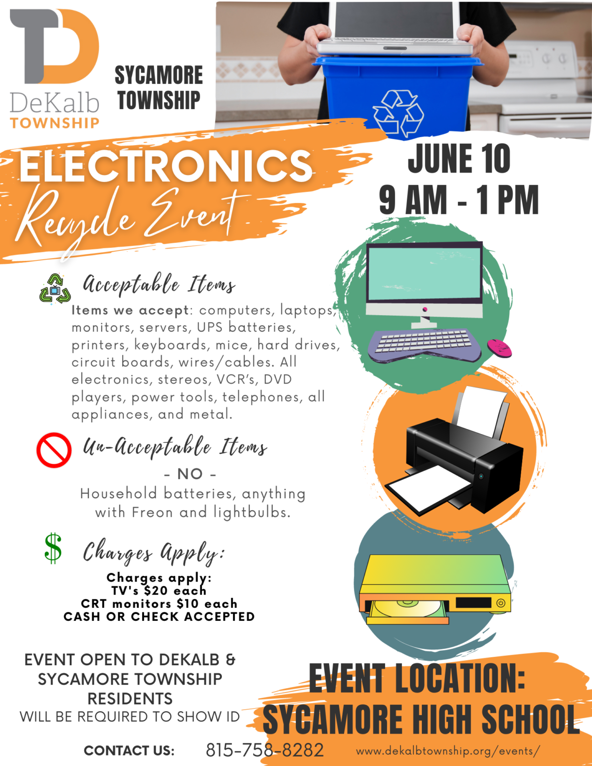 Electronics Recycle Event DeKalb Township, IL